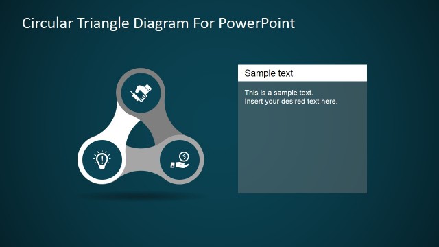 PowerPoint Template Triangular Diagram with Icons