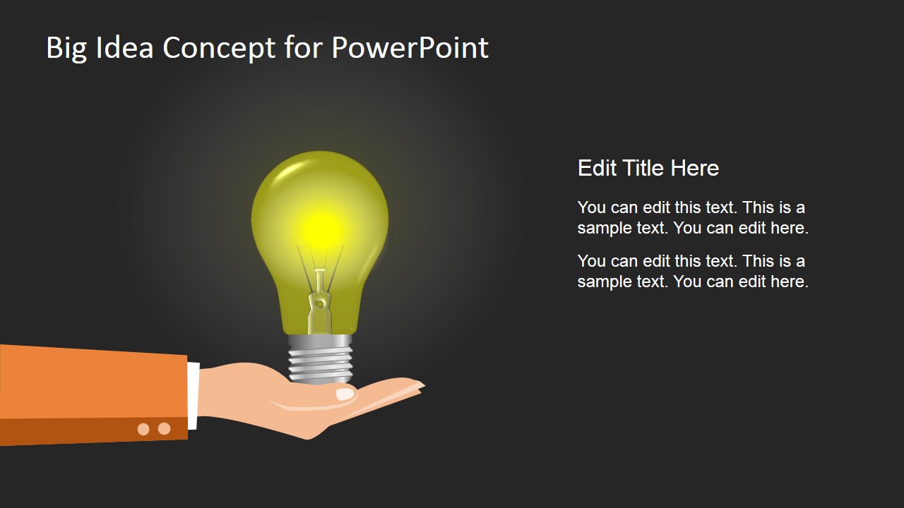 Big Idea Concept Shape for PowerPoint