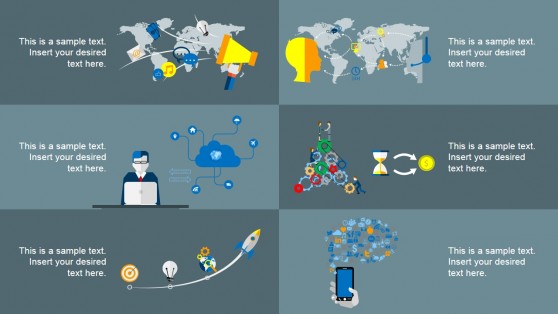 Internet Of Things Vectorial Shapes for PowerPoint