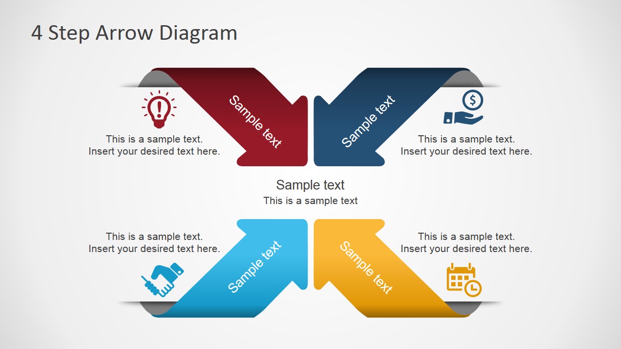 4 Step Arrows Diagra