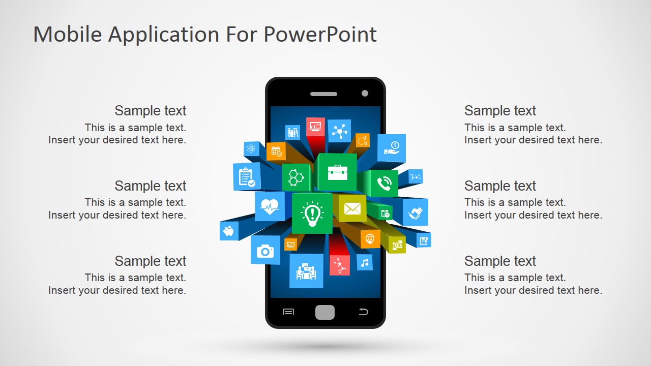 a powerpoint presentation on mobile application