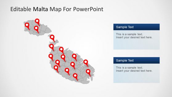 Red Map Pointers Pins for Locations