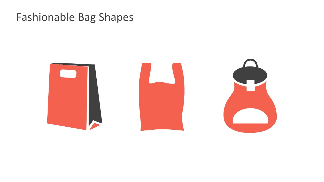 Editable Retail Bags For PowerPoint Slides