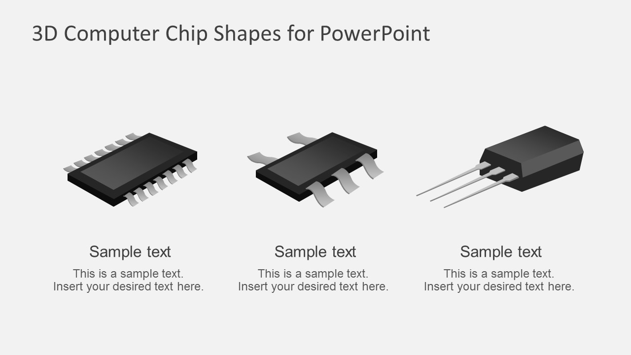 Microchip 3D Vectors for PowerPoint Template