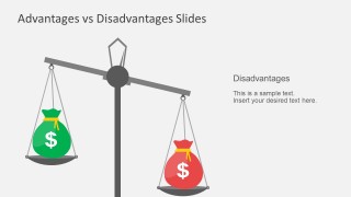 advantages disadvantages powerpoint vs template business templates disadvantage advantage cons pros slide