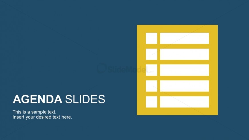 power point agenda slide