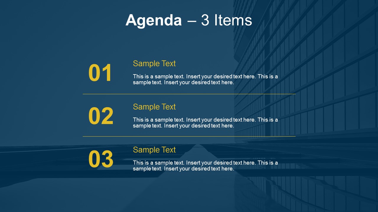 Simple Agenda Slides For PowerPoint