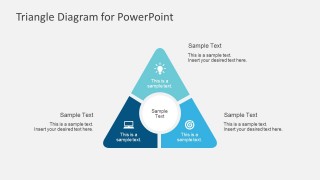 Editable Triangle Diagram Illustration With Text