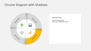 Simple Process Flow Diagram For Business PowerPoint