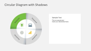 4 Segments Business Model Diagram For PowerPoint