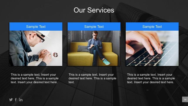 Business Services Planning PowerPoint Template