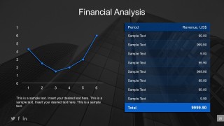 Company Revenue Table Graph PowerPoint Template