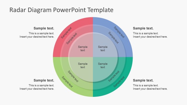 Simple Style Radar Diagram PowerPoint Templates