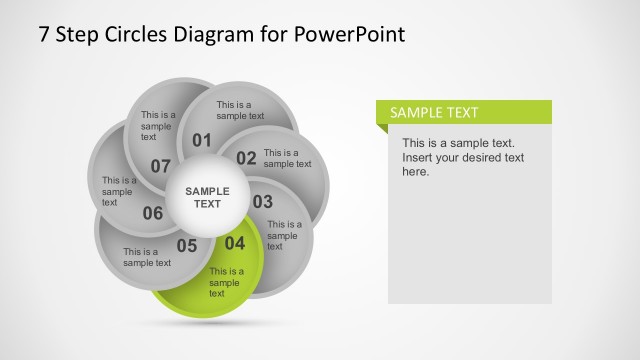 Business Circular Content PowerPoint With 7 Steps