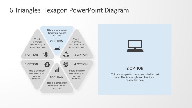 Six Sided Triangle Hexagonal Process Diagram