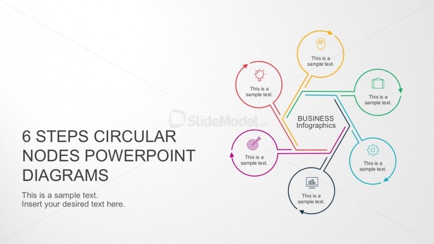 Powerpoint Six Steps Circular Diagram Cover Slidemodel Images And