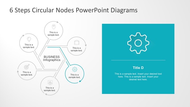 6 Stages Circular Segmented Diagrams PowerPoint