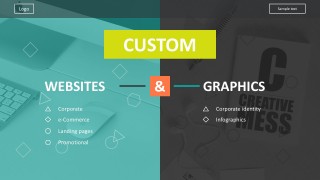 Creative Web Design Cover Slide For PowerPoint