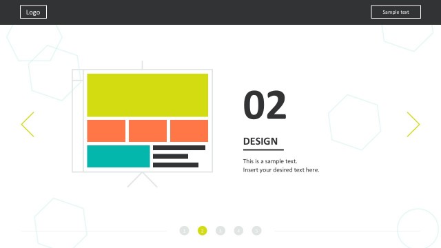 Flat Material Web Design PowerPoint Templates