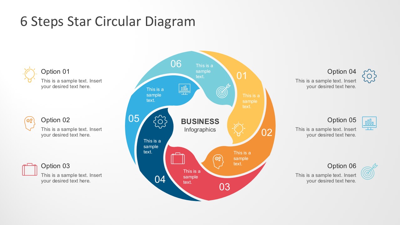 Powerpoint Circle Chart Template