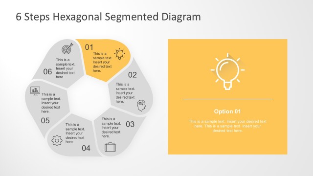 Flat Segmented Diagram PowerPoint Templates