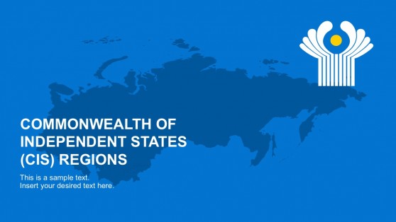 CIS County Map For PowerPoint Presentations