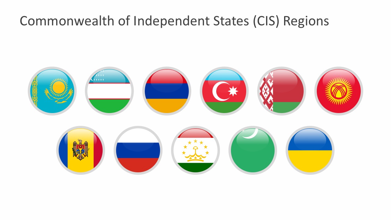 Commonwealth Of Independent States Flags Powerpoint Icons Slidemodel