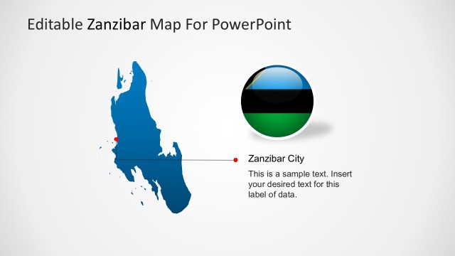 Zanzibar Map Editable PowerPoint Template