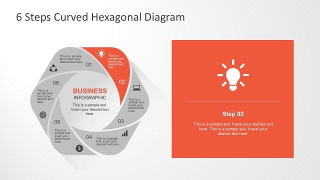 Editable Hexagon Diagram for Business PowerPoint