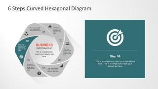 6 Steps Flower Diagram Template for PowerPoint 