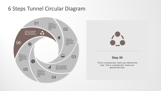 Creative Flat Slide Design PowerPoint with Process Steps