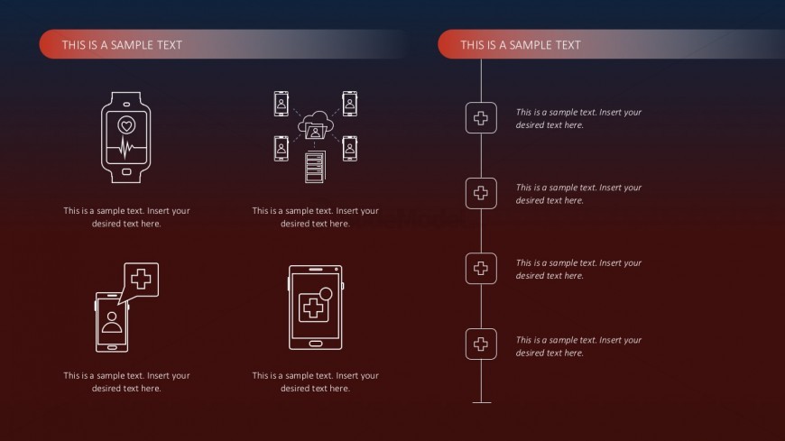 4 Steps Healthcare Tech Infographics For PowerPoint