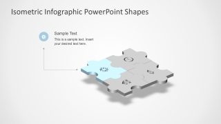 4 Step Puzzle Templates PowerPoint Presentaion