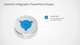 4 Step Circular Puzzle Diagram Template 