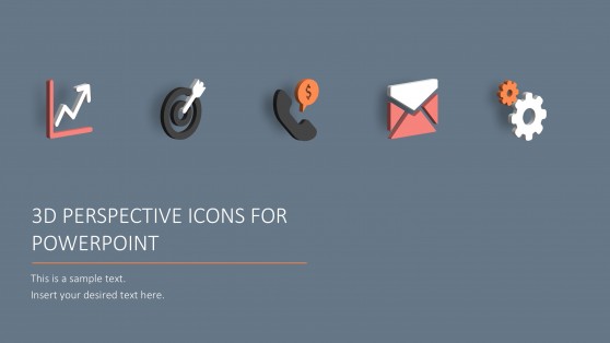 3D Perspective Infographic PowerPoint Icons