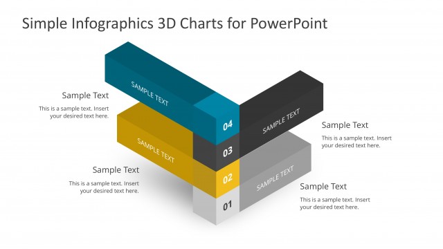 Perpendicular Bar Charts for PowerPoint Infographics