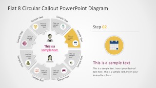 8 Steps Round PowerPoint Diagram Slides