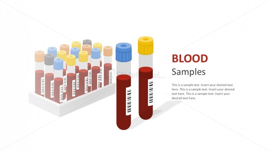 Blood Tube Samples Vectors For PowerPoint