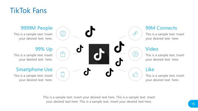 Social Media Report TikTok Fans PowerPoint