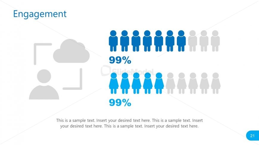 Presentation of Social Media Engagement Statistics 