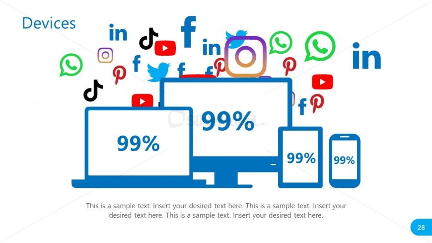 PowerPoint Slide of Smart Devices Social Media Report 