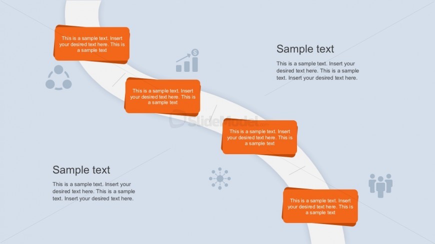 Flat Product Roadmap PowerPoint Template