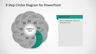 Colorful Circle Steps Diagrams PowerPoint