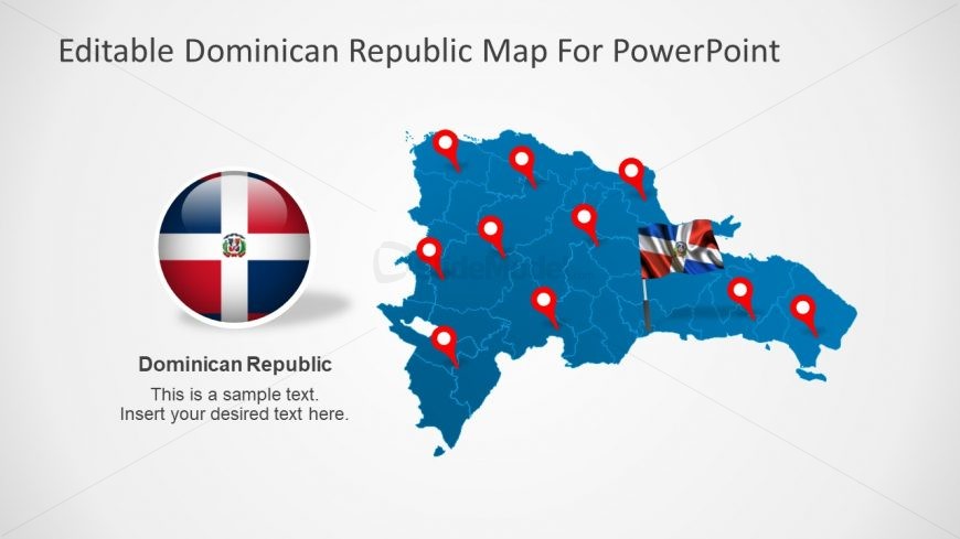 County Map PowerPoint Slide