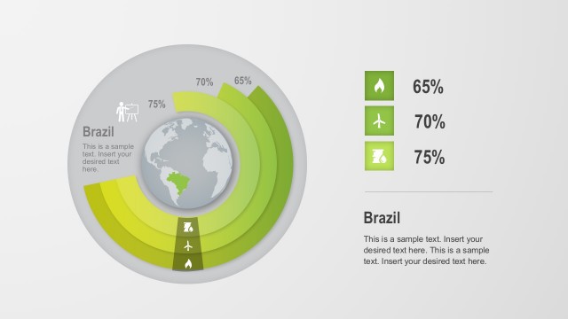 PowerPoint Vector Charts and Percentage Graphs
