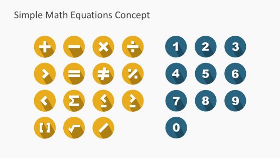 Mathematical Operations Icons for PowerPoint