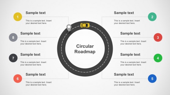 Circular Business Success Roadmap Vectors