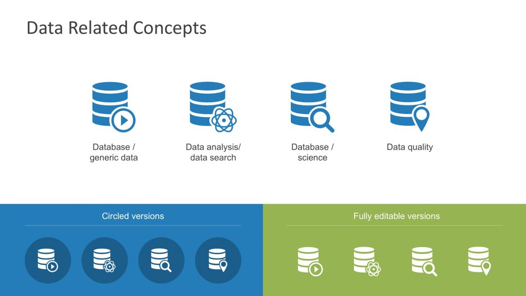 Data Science Icons for PowerPoint SlideModel