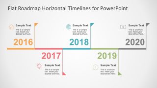 4-Year Timeline PowerPoint Slide Template