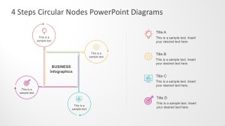 Flat Style Business Infographics with 4 Steps